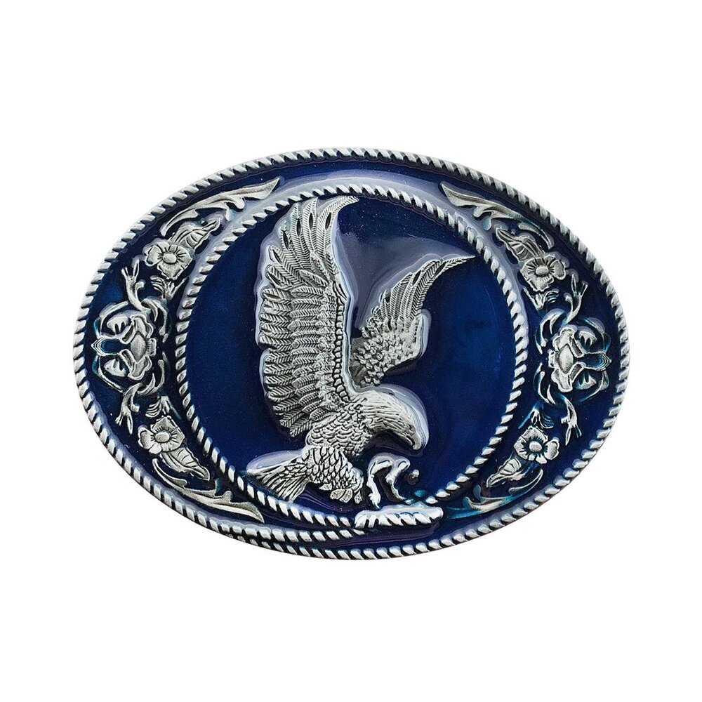 2121 Flying Mountain Bald Eagle Belt Buckle American Western Cowboy Pattern